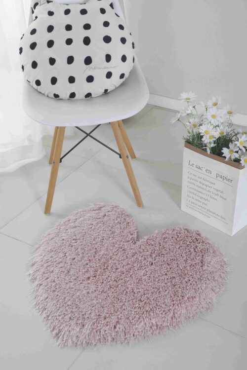 FAUX FUR Rug HEART