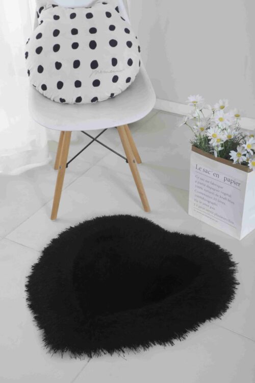 FAUX FUR Rug HEART