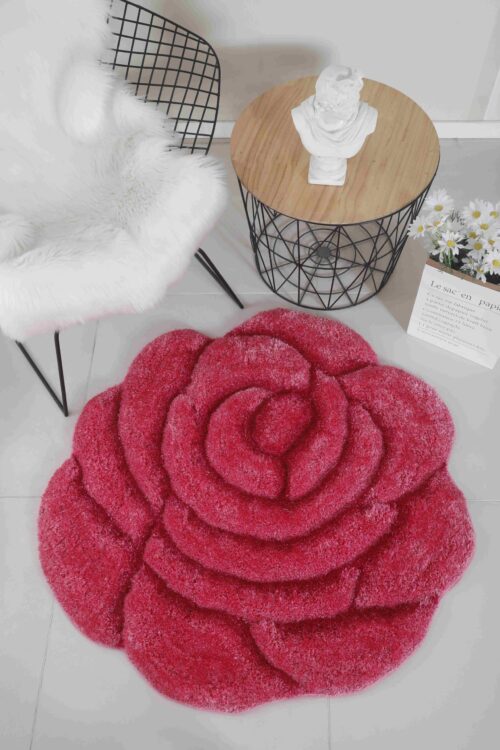 FAUX FUR Rug ROSE