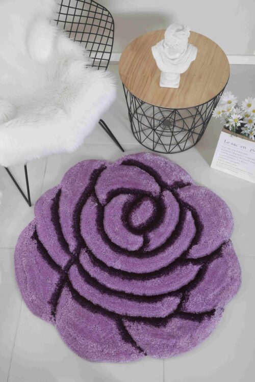 FAUX FUR Rug ROSE