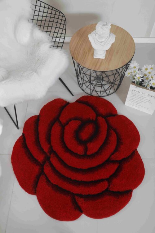 FAUX FUR Rug ROSE